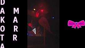 Dakota Marr Teases with Hairy Pussy Pole Dance in Nebraska