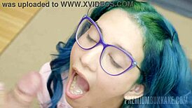 premium bukkake with galilea. blowjobs, cumshots, swallows, and facials 😋