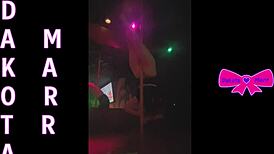 Dakota Marr Teases with Hairy Pussy Pole Dance in Nebraska