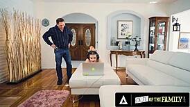 Family Roleplay Involves Teen and Stepdad in Intimate Acts