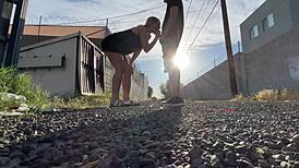 public pussy eating and car sex with monster cock