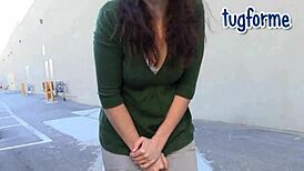 Katie Morgan wets her tight jeans in an omorashi scene