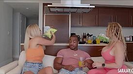 Elana Bunnz rides big black cock to orgasm