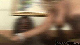 Watch this BBW fuck a monster cock