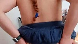 Amateur Babe Rides Dick Under Skirt