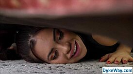 Hey, stuck barista, let me lick you like my lesbian customer!