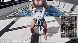 Swordxhime Gallery Enemy 86 Bound In Bondage With Leggings And Pantyhose