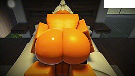 The Roblox Slut Gets Pumped Full in a Hardcore Bareback Session