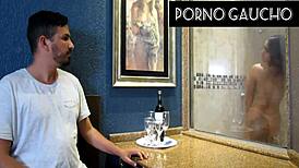 Slut loves showing off in sauna 😜