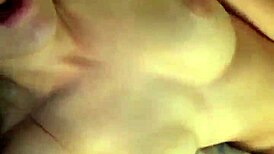 Look at this tinder slut masturbating her big tits!