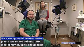 Dr Tampa Conducts Kalani Luana's Yearly Physical with Curly Latina Spreading