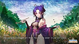 Ep21 finale manari vs gyorei - half-demon shinobi showdown.