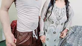 Muslim Couple Shares Intimate Moment On Chair With Hindi Audio