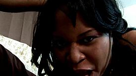 chubby ebony milf takes big black cock hard