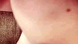 Redhead Karla Rose worships and licks my balls in POV