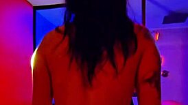 latina brunette gets doggystyle fuck in hotel with wet hairy pussy