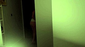 Stepmom and stepson share intense night action in free close-up