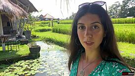 She walked into a cafe with sperm on her face after a public cumwalk. Eating pasta carbonara in the garden, she stunned everyone nearby.