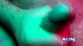 Feeling intense pleasure from frontal cumshot masturbation close-up