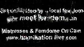 Pathetic slave endures bondage and spanking