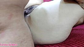 Ever wondered about a curious goddess exploring anal depths?