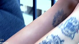 She Asks If Her Pleaser Shoes Are Suitable For Jerking Off While Sucking And Gagging In POV.