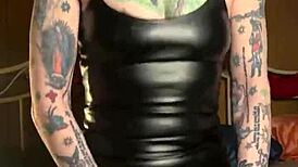 Milf Hotink4u Orgasms Hard Riding Dildo With Piercing