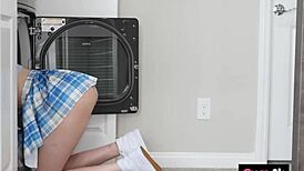 my big cock floods her wet pussy in missionary