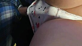 Stranger's Dick Slipped Through My Panties in Japanese Subway. Shocking Underskirt Penetration on Crowded Train!