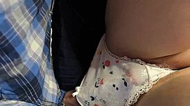 Stranger's Dick Slipped Through My Panties in Japanese Subway. Shocking Underskirt Penetration on Crowded Train!