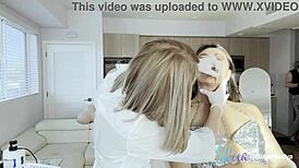 Asian Pornstar Gets Facial Waxing