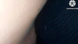 Spanish husband drills his friend's pussy for the first time outdoors, finishing with cum in her mouth. Cuckold watches it all.