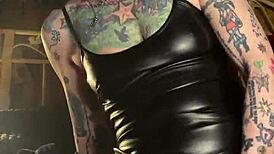 Milf Hotink4u Orgasms Hard Riding Dildo With Piercing