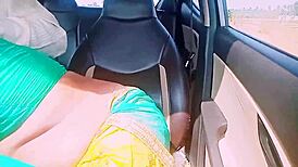Desi housewife tries car sex with unknown guy, dirty talks