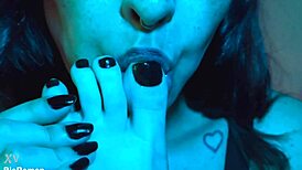 My CUTE FOOT is at YOUR DISPOSAL for licking, tickling, and sucking toes