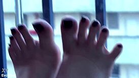 She Asks If Her Pleaser Shoes Are Suitable For Jerking Off While Sucking And Gagging In POV.