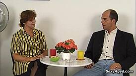 German Cougar with Hairy Pussy Fucked by Big Dick