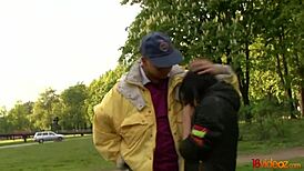 18videoz - Skinny Nancy Gets Doggy Pounded and Gagged After Breakup