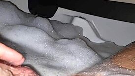 Teasing Feet Flashing in Homemade Hot Tub Spanking Video