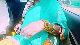 Desi housewife tries car sex with unknown guy, dirty talks