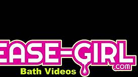 super hot dark skin model masturbates on sofa