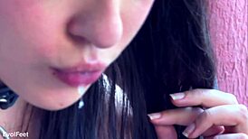 She Asks If Her Pleaser Shoes Are Suitable For Jerking Off While Sucking And Gagging In POV.