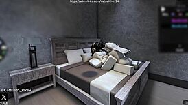 Quietly Fucking A Fan On The Bed. What Do You Think?