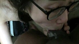 eva yi early morning face fuck and ball licking with big black cock in wet deepthroat interracial