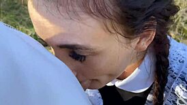 Fucking Skinny Hottie Hard in Bushes