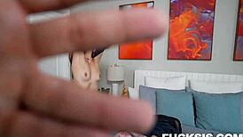 aubree valentine sneaks a hardcore blowjob from austin pierce on holiday