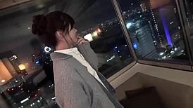 Pure Japanese Beauty Rei, Curvy Body, Rides Hard in Homemade Cowgirl Action