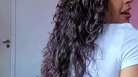 Hot Brazilian Brunette With Natural Breasts Asking You To Cum For Her.