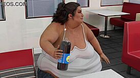 Nia Jax's Weight Gain Expansion in 3D Animation by Lykoxxx