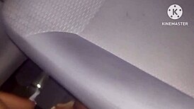 Spanish husband drills his friend's pussy for the first time outdoors, finishing with cum in her mouth. Cuckold watches it all.